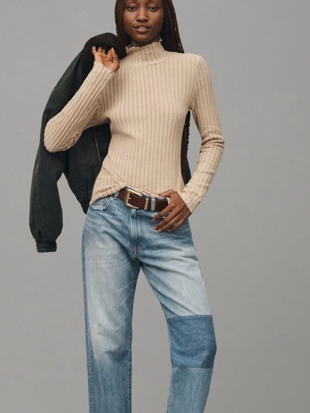 NWT Anthropologie Pilcro
Long-Sleeve Turtleneck
Knit Layering Top size XL